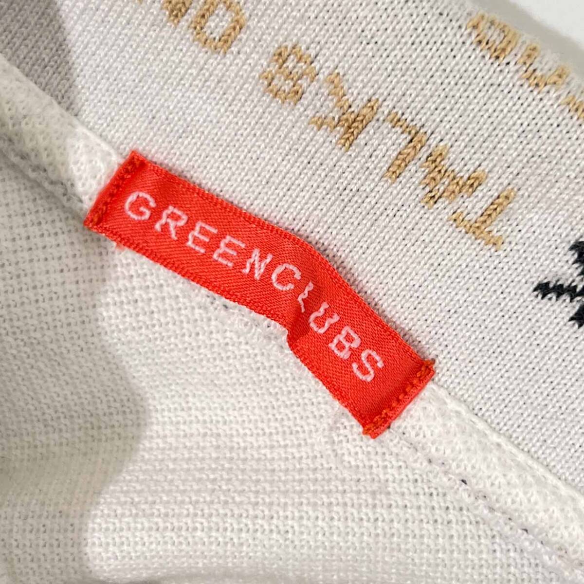 GREENCLUBS グリーンクラブ スヌーピーコラボ 鹿の子長袖 ポロシャツ 1/ホワイト レディース_画像6