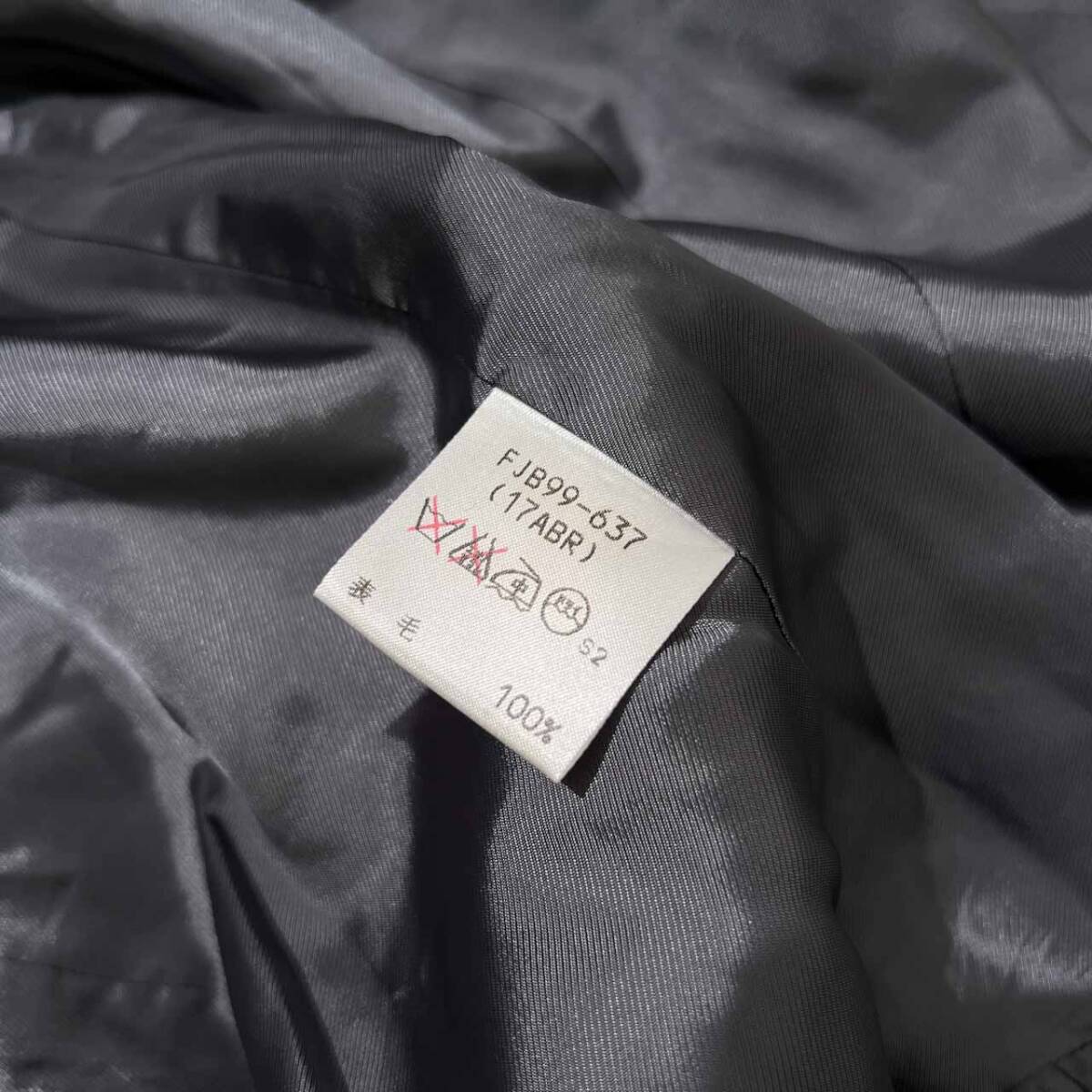 Burberrys バーバリー ノーカラー 4B ジャケット サイズ 17 /レディース/グレー/C-TK83/三陽商会_画像7