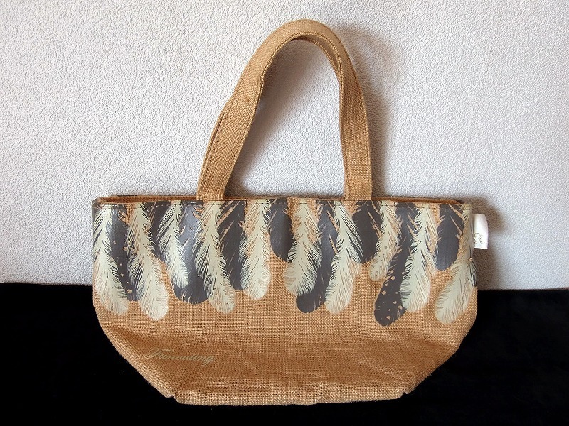 麻製トートバッグ/マチ広です■ROOTOTE/スーパープランニング ■口綴じた幅375×本体高210×底幅160㎜ ★内側/外側底に汚れ ■送料￥660～_画像1