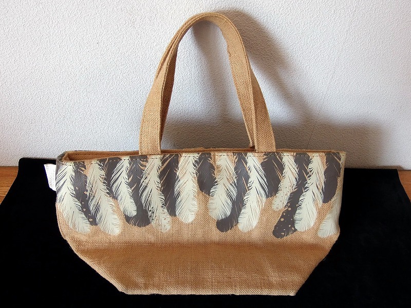 麻製トートバッグ/マチ広です■ROOTOTE/スーパープランニング ■口綴じた幅375×本体高210×底幅160㎜ ★内側/外側底に汚れ ■送料￥660～_画像3