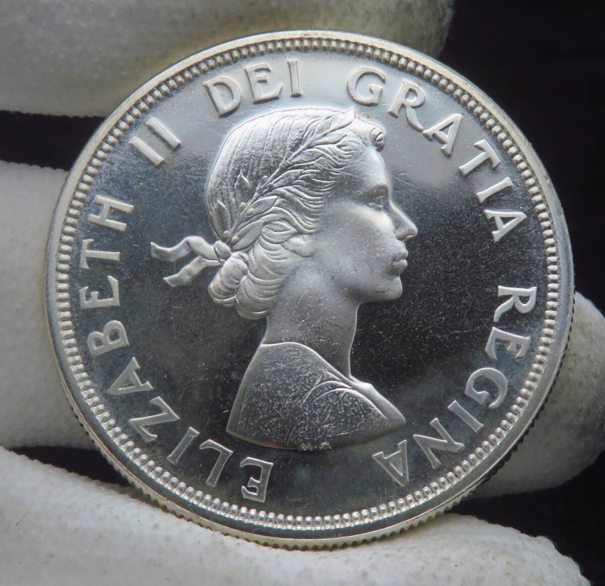 139、カナダ 1964年 1ドル銀貨 シャーロットタウン100周年記念