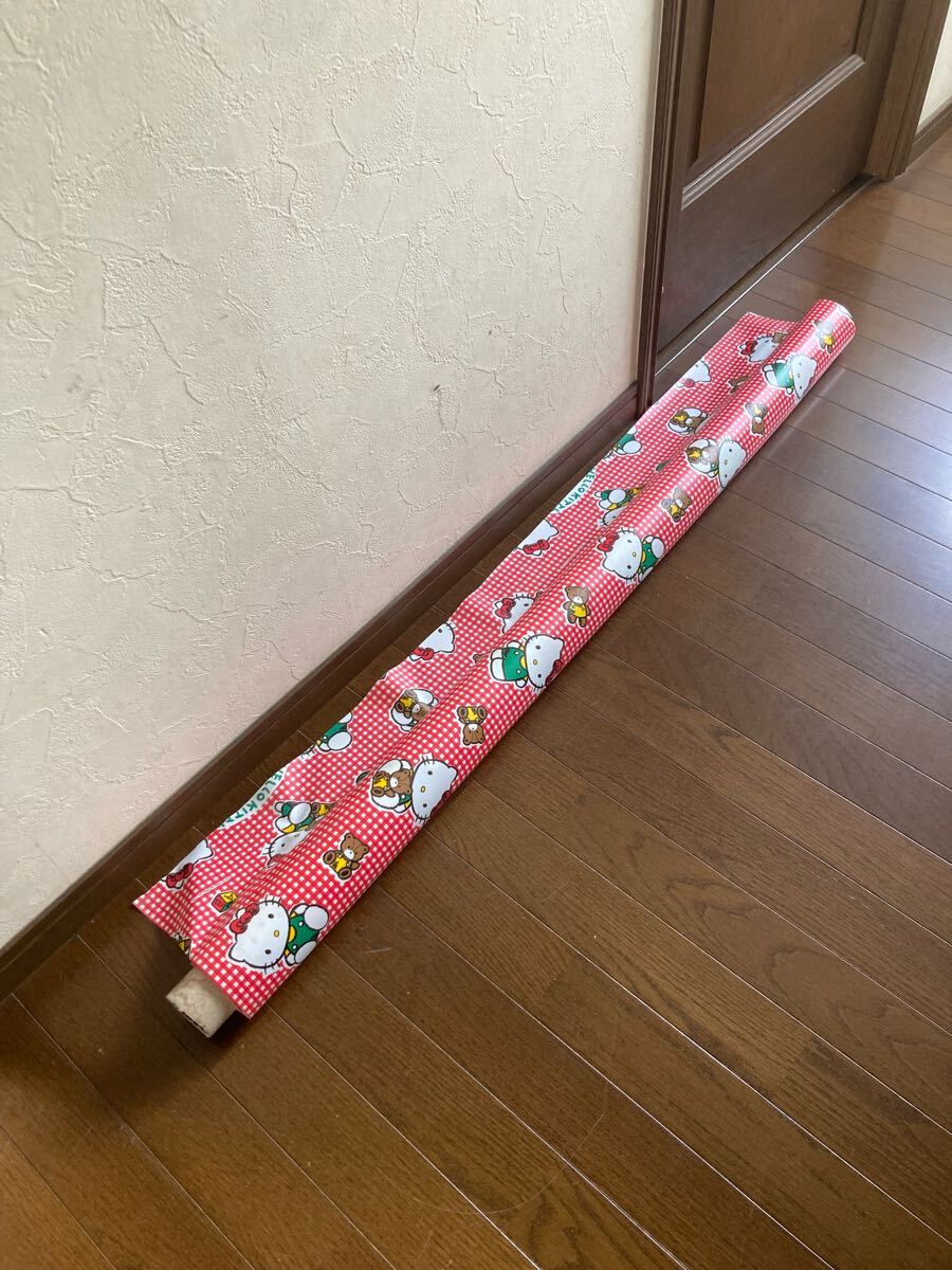 ○当時物○サンリオ ハローキティ ビニールクロス 120cm幅 長さ ○当時物○サンリオ ハローキティ ビニールクロス 120cm幅 長さ