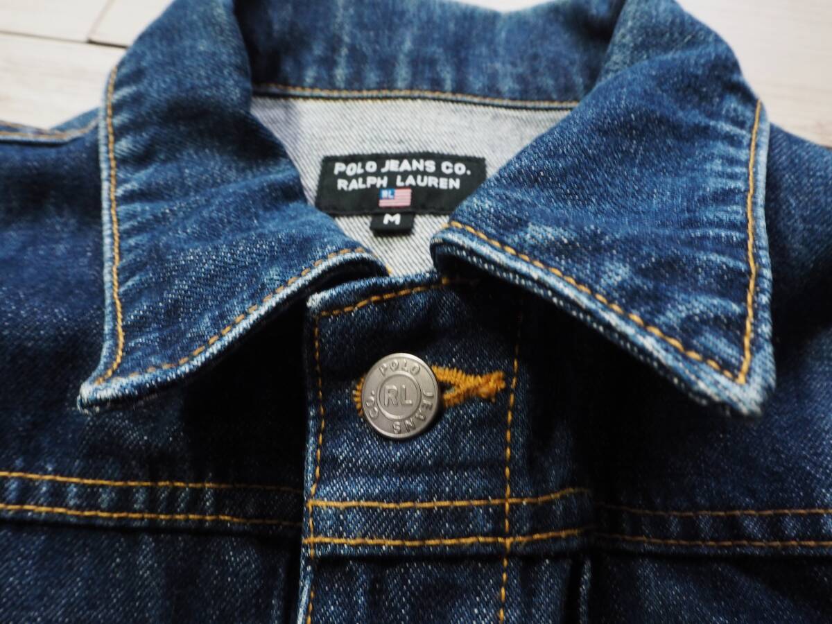 POLO JEANS CO.ラルフローレン デニムジャケット 124MJ M 90s POLO JEANS CO.ラルフローレン デニムジャケット 124MJ M 90s
