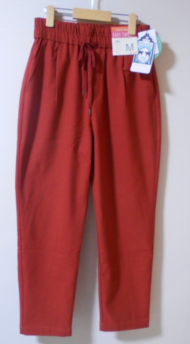 シューラルー 美脚テーパード パンツ オレンジ M ☆彡タグ付き新品 SHOO LA RUE ワールド_画像1