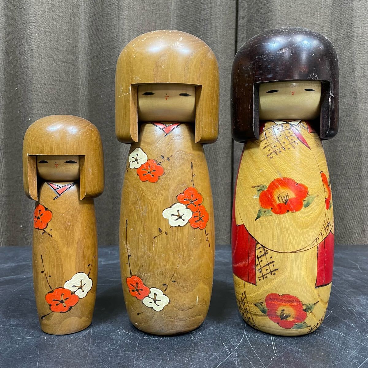 ZS-1127】創作こけし 卯三郎 3点まとめ 高さ19cm/26cm 伝統工芸 ZS-1127】創作こけし 卯三郎 3点まとめ 高さ19cm/26cm 伝統工芸