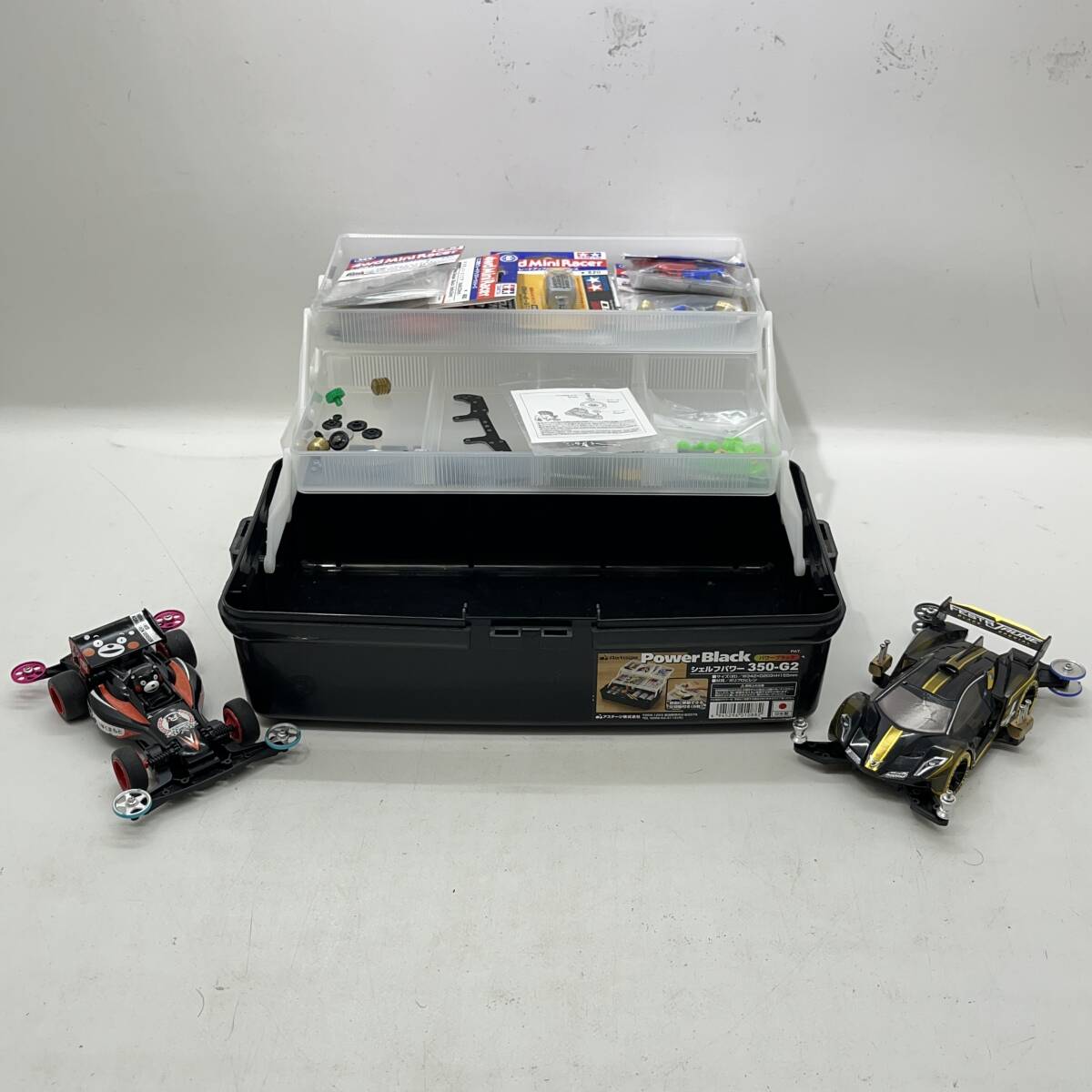 06w9671☆1円~ ミニ四駆 パーツ付 本体2台 まとめ売り【中古品 06w9671☆1円~ ミニ四駆 パーツ付 本体2台 まとめ売り【中古品