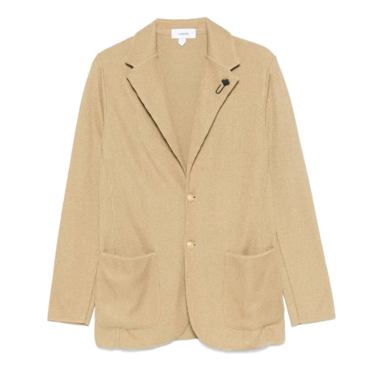  превосходный товар LARDINI 25SS вязаный tailored jacket M Brown Lardini нынешний Anne темно синий боковой Benz b-tonie-ru зажим золотой кнопка 