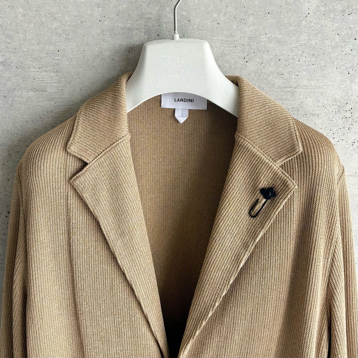  превосходный товар LARDINI 25SS вязаный tailored jacket M Brown Lardini нынешний Anne темно синий боковой Benz b-tonie-ru зажим золотой кнопка 