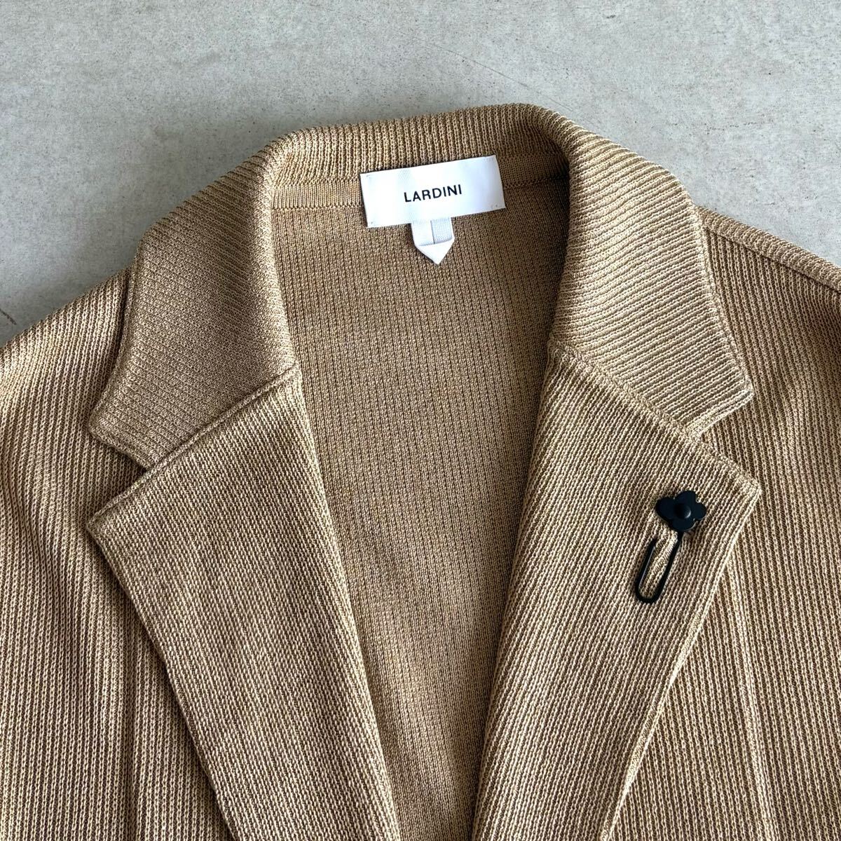  превосходный товар LARDINI 25SS вязаный tailored jacket M Brown Lardini нынешний Anne темно синий боковой Benz b-tonie-ru зажим золотой кнопка 