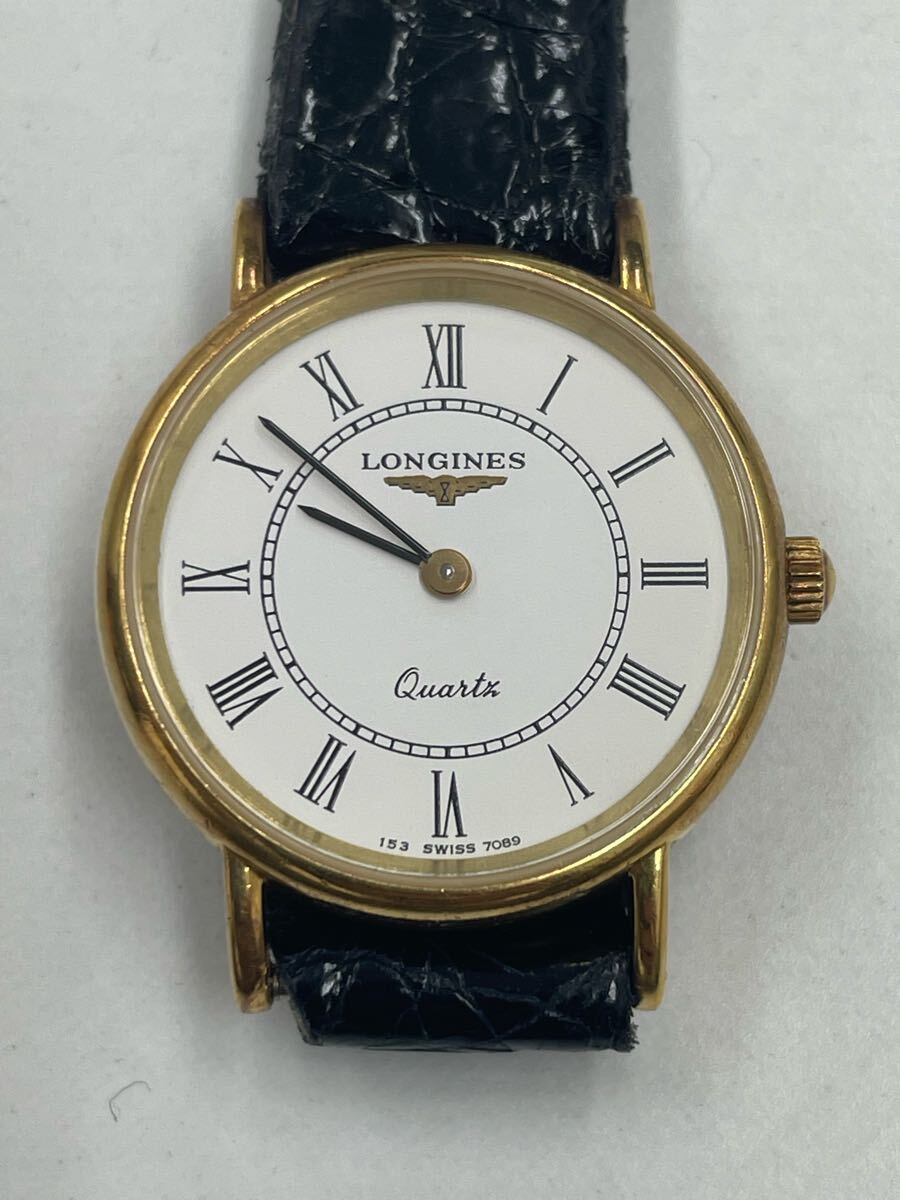 16.稼働品・LONGINES ロンジン クォーツ K18/750 刻印 16.稼働品・LONGINES ロンジン クォーツ K18/750 刻印