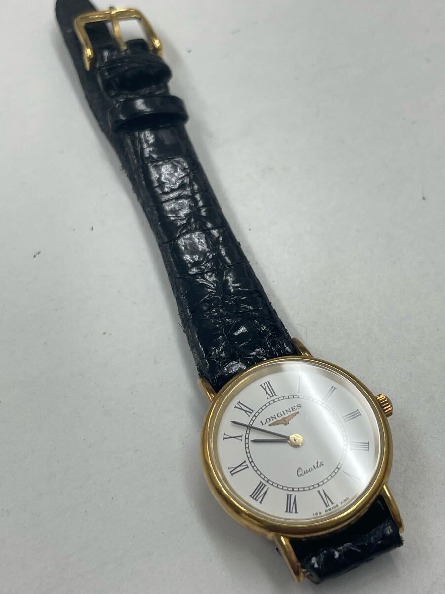 16.稼働品・LONGINES ロンジン クォーツ K18/750 刻印 16.稼働品・LONGINES ロンジン クォーツ K18/750 刻印