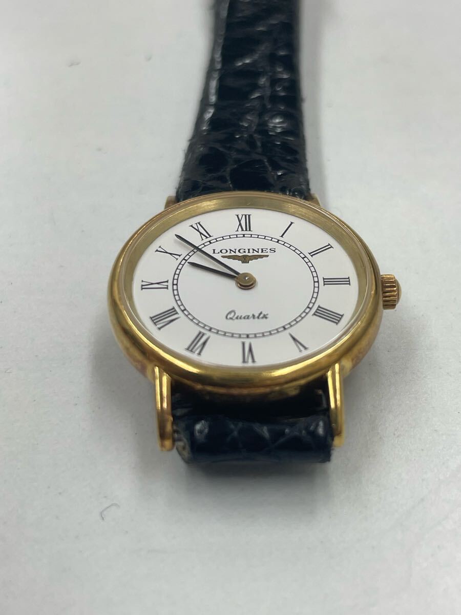 16.稼働品・LONGINES ロンジン クォーツ K18/750 刻印 16.稼働品・LONGINES ロンジン クォーツ K18/750 刻印