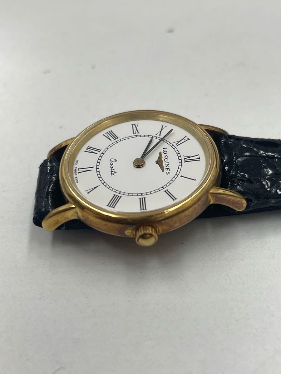 16.稼働品・LONGINES ロンジン クォーツ K18/750 刻印 16.稼働品・LONGINES ロンジン クォーツ K18/750 刻印