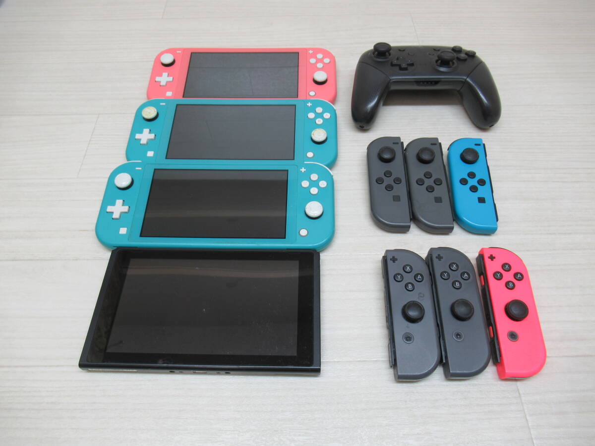 60/Q747☆ジャンク品☆スイッチ本体+スイッチライト本体+ 60/Q747☆ジャンク品☆スイッチ本体+スイッチライト本体+