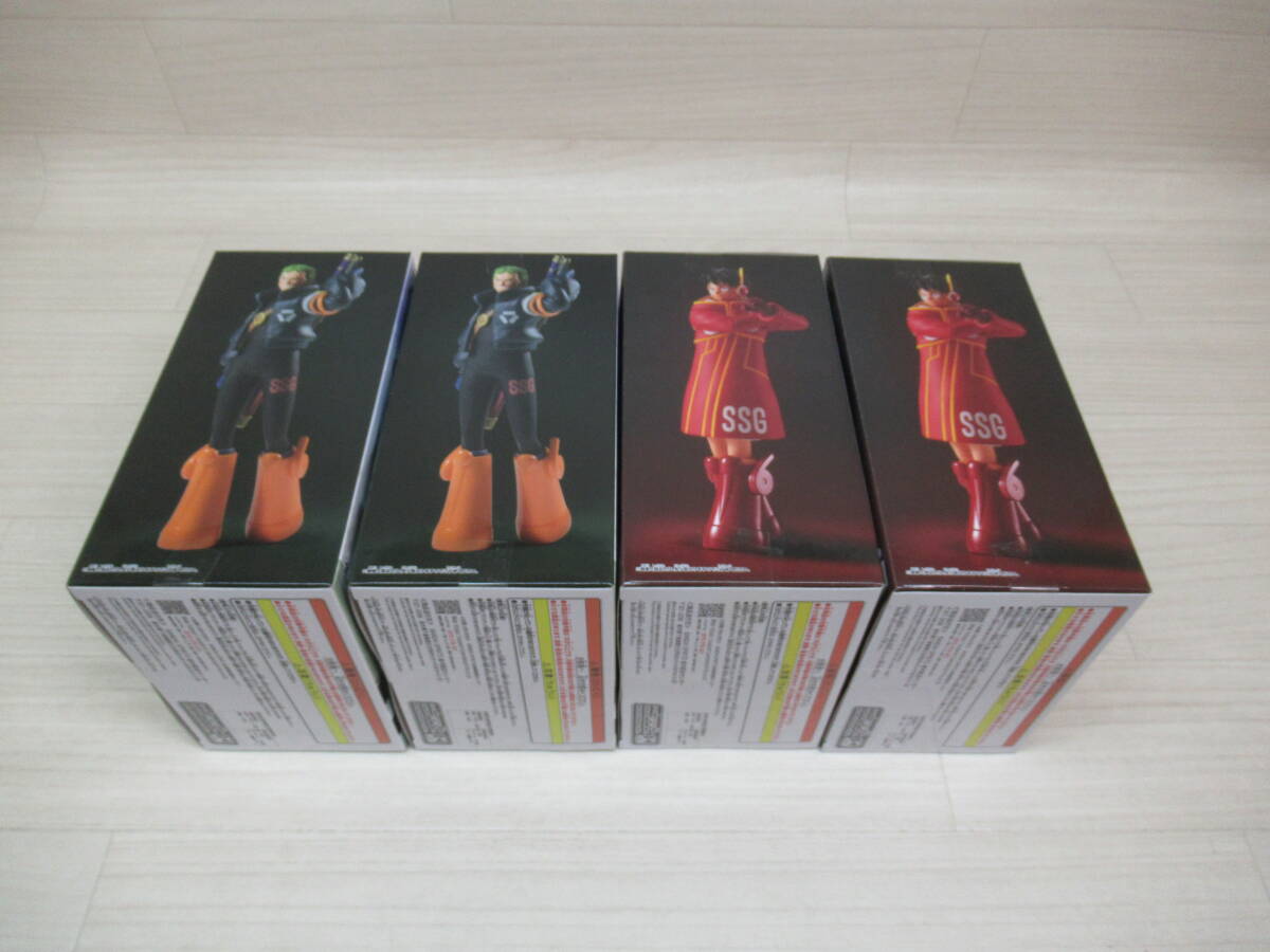 09/A697☆フィギュア 4個セット☆ワンピース THE出航 -MONKEY.D 09/A697☆フィギュア 4個セット☆ワンピース THE出航 -MONKEY.D