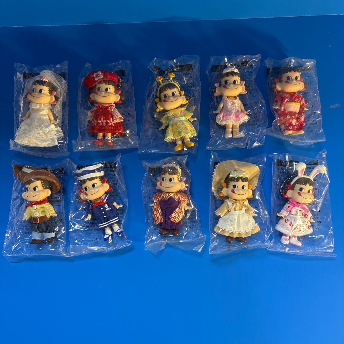 未使用品】 不二家/ペコちゃん/ポコちゃん/ミニフィギュア 未使用品】 不二家/ペコちゃん/ポコちゃん/ミニフィギュア