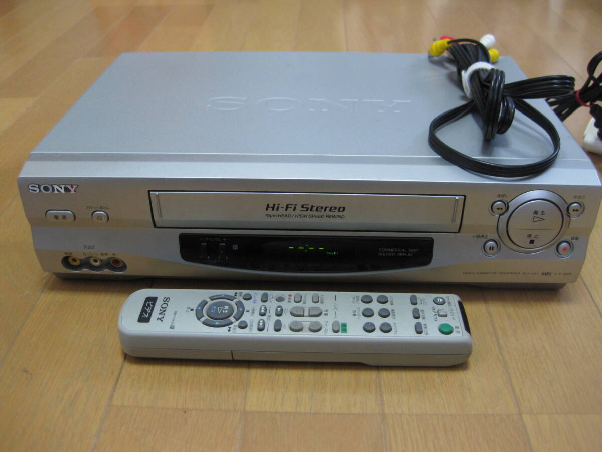 SONY VHSビデオデッキ SLV-NX1 中古完動品 リモコン付き (VHS SONY VHSビデオデッキ SLV-NX1 中古完動品 リモコン付き (VHS