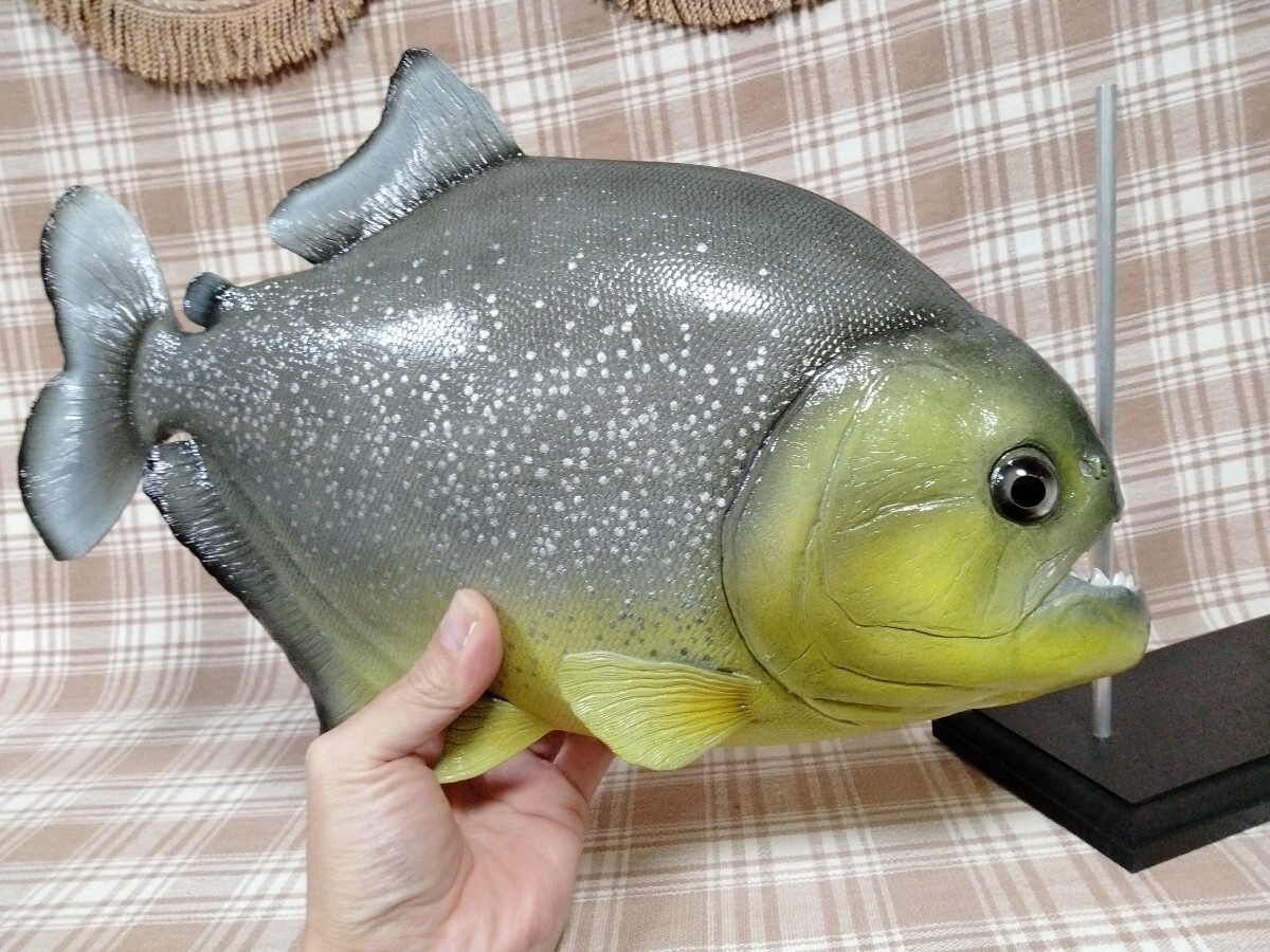 ハンドメイド 38cmイエローピラニア フィギュア レプリカ ハンドメイド 38cmイエローピラニア フィギュア レプリカ
