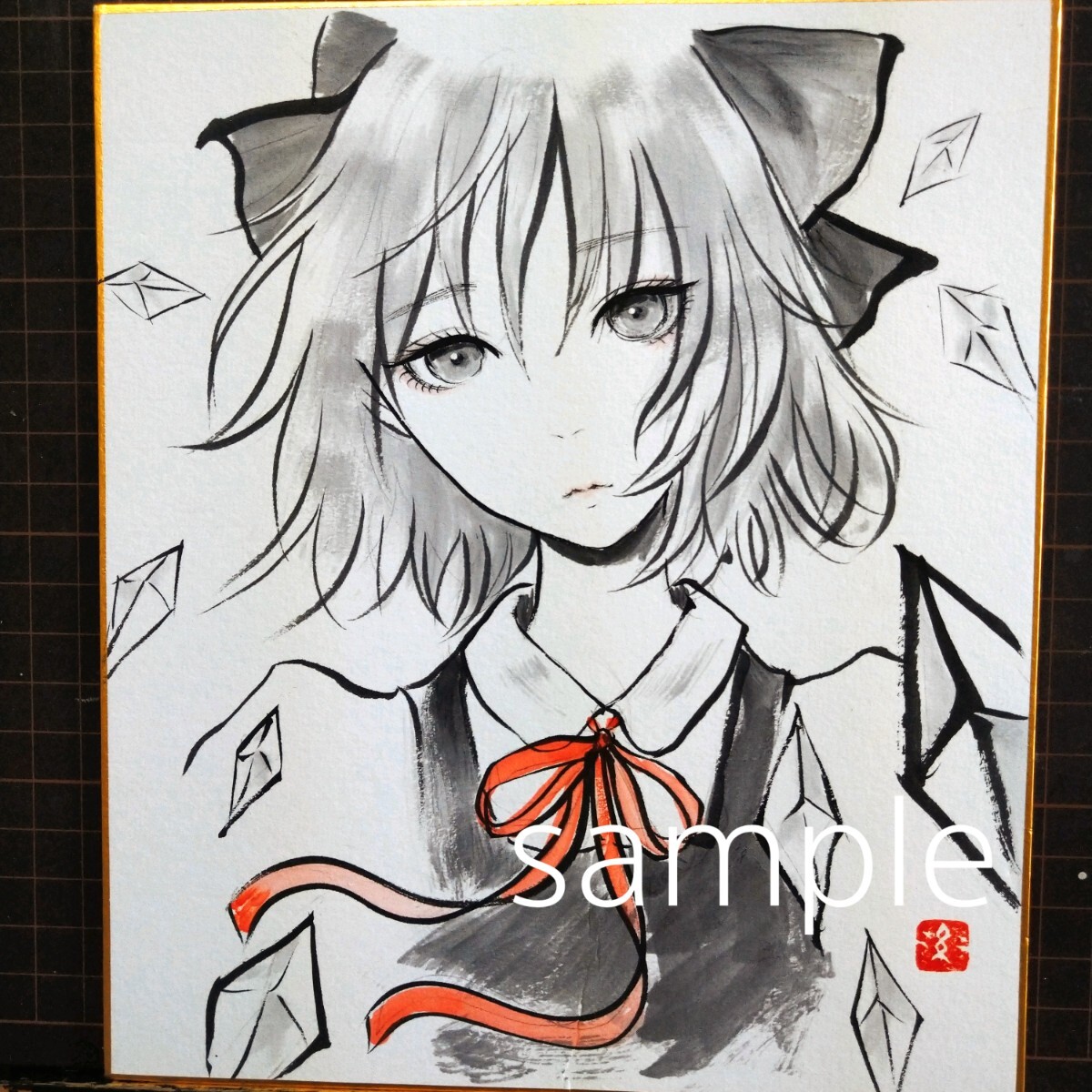 同人手描きイラスト 東方project 東方プロジェクト 6点セット 同人手描きイラスト 東方project 東方プロジェクト 6点セット