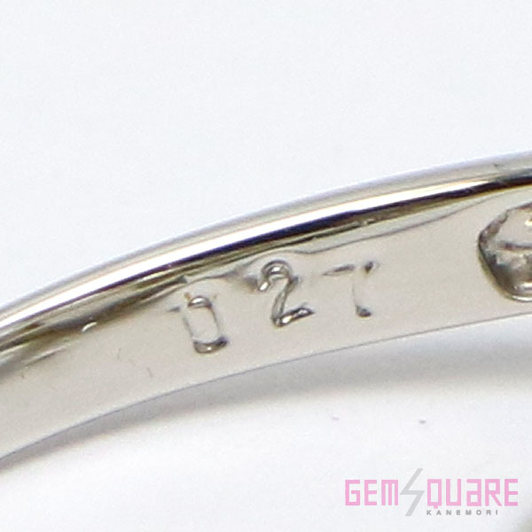 【値下げ交渉可】Pt900 白蝶真珠 パール ダイヤモンド リング 指輪 13.7ｍｍ D0.27 7.0g 7號 ソーティング付 仕上げ済【質屋出店】