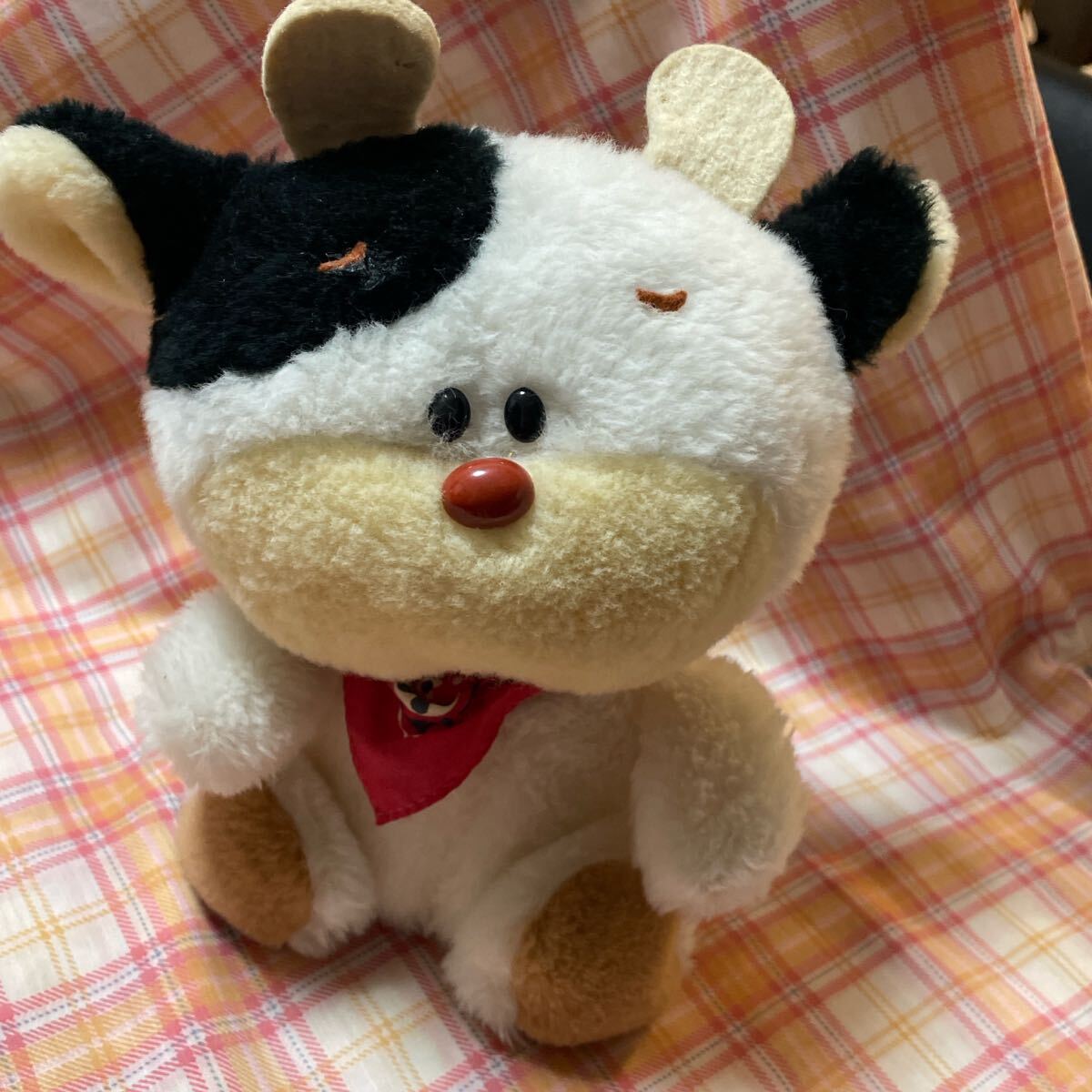 オオイケ 牛 ぬいぐるみ モーモー オルゴール 昭和レトロ 昭和 オオイケ 牛 ぬいぐるみ モーモー オルゴール 昭和レトロ 昭和