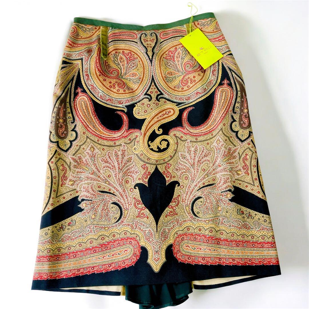 ETROエトロ L〜XL 絹 ペイズリー柄スカート レディース / 総柄 ETROエトロ L〜XL 絹 ペイズリー柄スカート レディース / 総柄