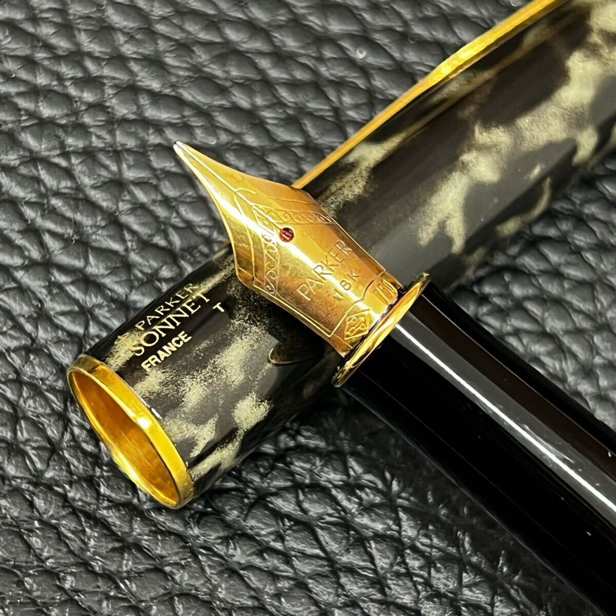 C041721) PARKER SONNET 万年筆 750 18K ペン先 ゴールド 筆記 C041721) PARKER SONNET 万年筆 750 18K ペン先 ゴールド 筆記