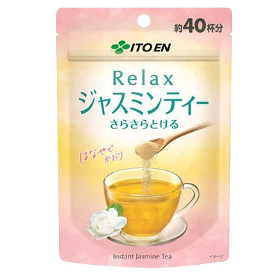 伊藤園 粉末インスタント さらさらとける Relax ジャスミンティー 32ｇ 約40杯分/3807ｘ３袋セット/卸 チャック付き袋タイプ/送料無料