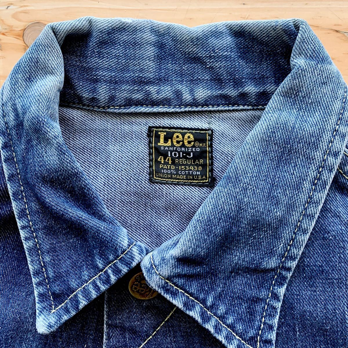 70年代初期製 ヴィンテージ Lee 101-J デニムジャケット 四角黒 70年代初期製 ヴィンテージ Lee 101-J デニムジャケット 四角黒