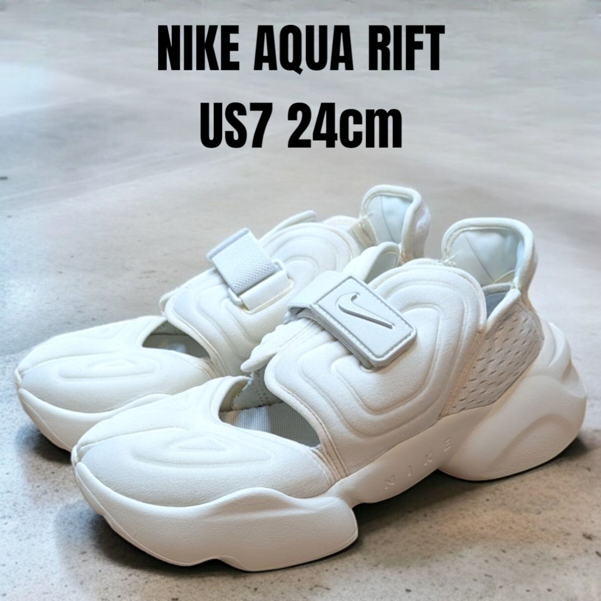 NIKE AQUA RIFT ナイキ アクアリフト 24cm ホワイト レディース NIKE AQUA RIFT ナイキ アクアリフト 24cm ホワイト レディース