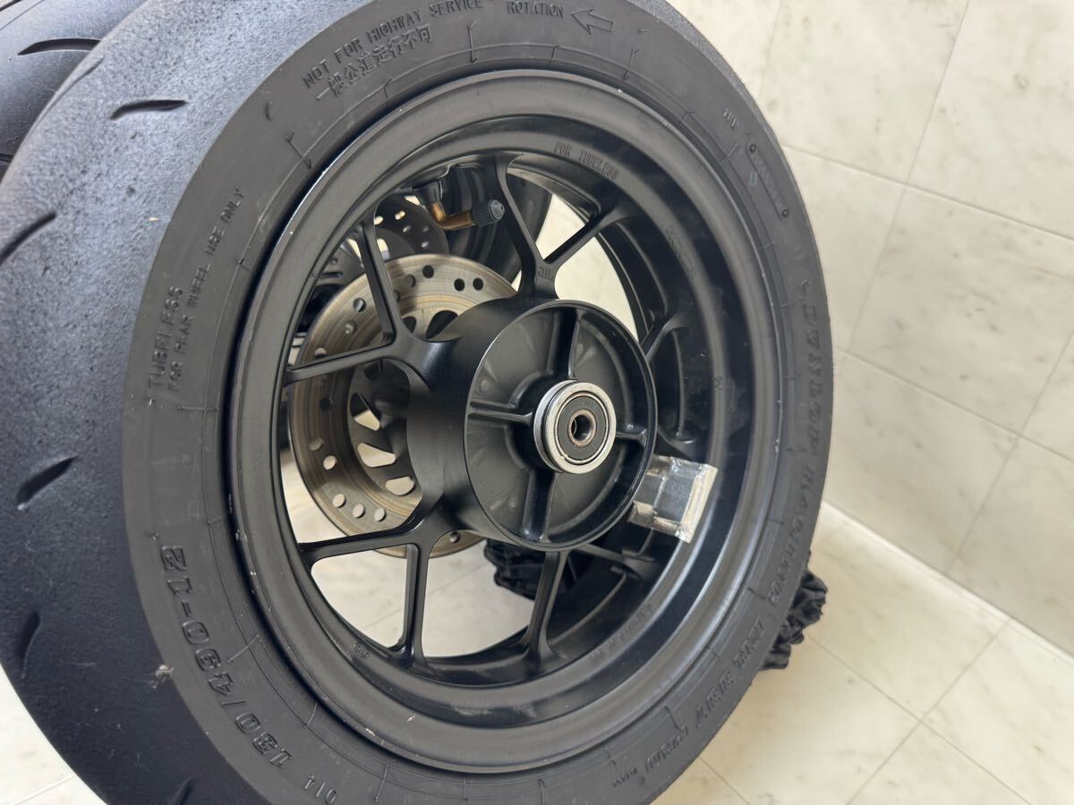 HRC グロムで使用 純正 F.R ホイール JC75 ディスクローター付き HRC グロムで使用 純正 F.R ホイール JC75 ディスクローター付き