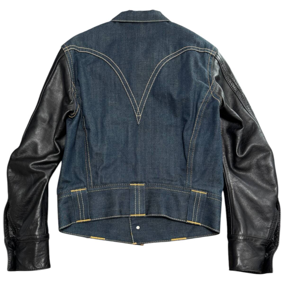 Levi's RED 2002AW 71M Type 4 袖レザー デニムジャケット Levi's RED 2002AW 71M Type 4 袖レザー デニムジャケット