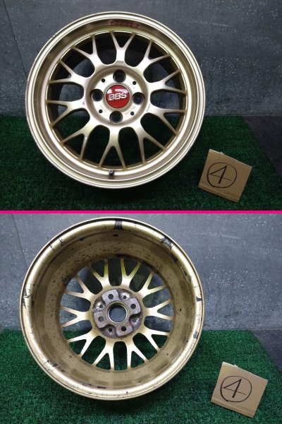 □BBS/鍛造/RG358○中古 軽量アルミホイール 15インチ 15×7J □BBS/鍛造/RG358○中古 軽量アルミホイール 15インチ 15×7J