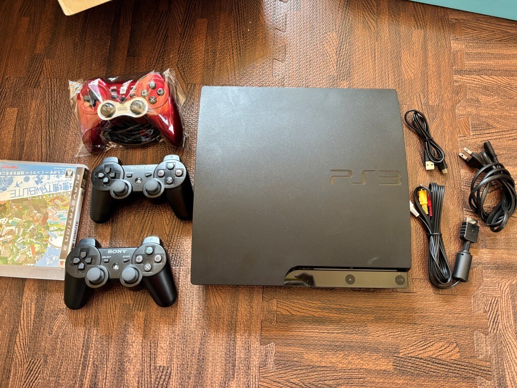 送料無料 PS3 本体 コントローラー3個付き CECH-3000A 塊魂 送料無料 PS3 本体 コントローラー3個付き CECH-3000A 塊魂
