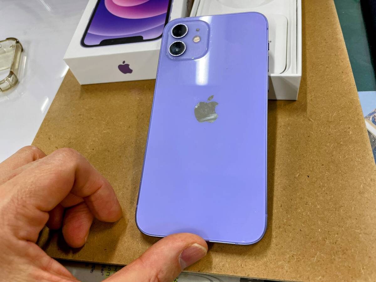 送料無料 Apple iPhone12 64GB パープル 美品 バッテリ残量 86 送料無料 Apple iPhone12 64GB パープル 美品 バッテリ残量 86