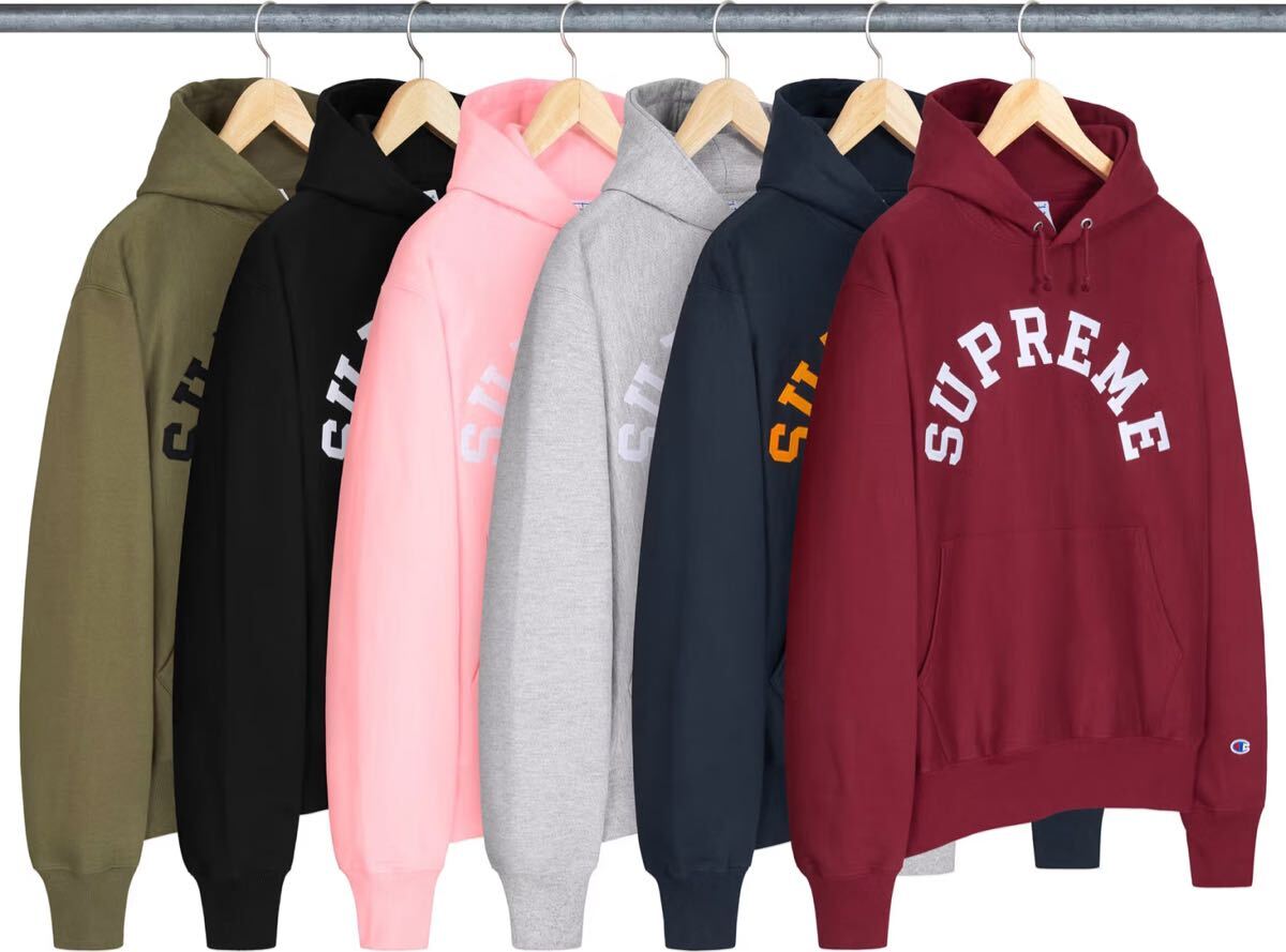 新作 supreme 25SS Champion Hooded Sweatshirt pink XL Xlarge 新作 supreme 25SS Champion Hooded Sweatshirt pink XL Xlarge