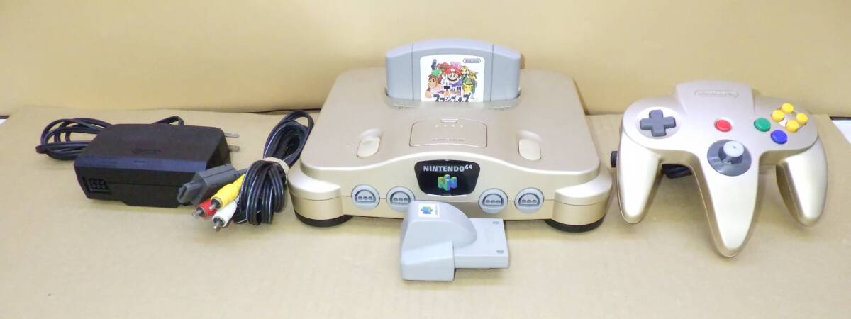 動作品 任天堂 NINTENDO64 ニンテンドー64 NUS-001 ゴールド色 動作品 任天堂 NINTENDO64 ニンテンドー64 NUS-001 ゴールド色