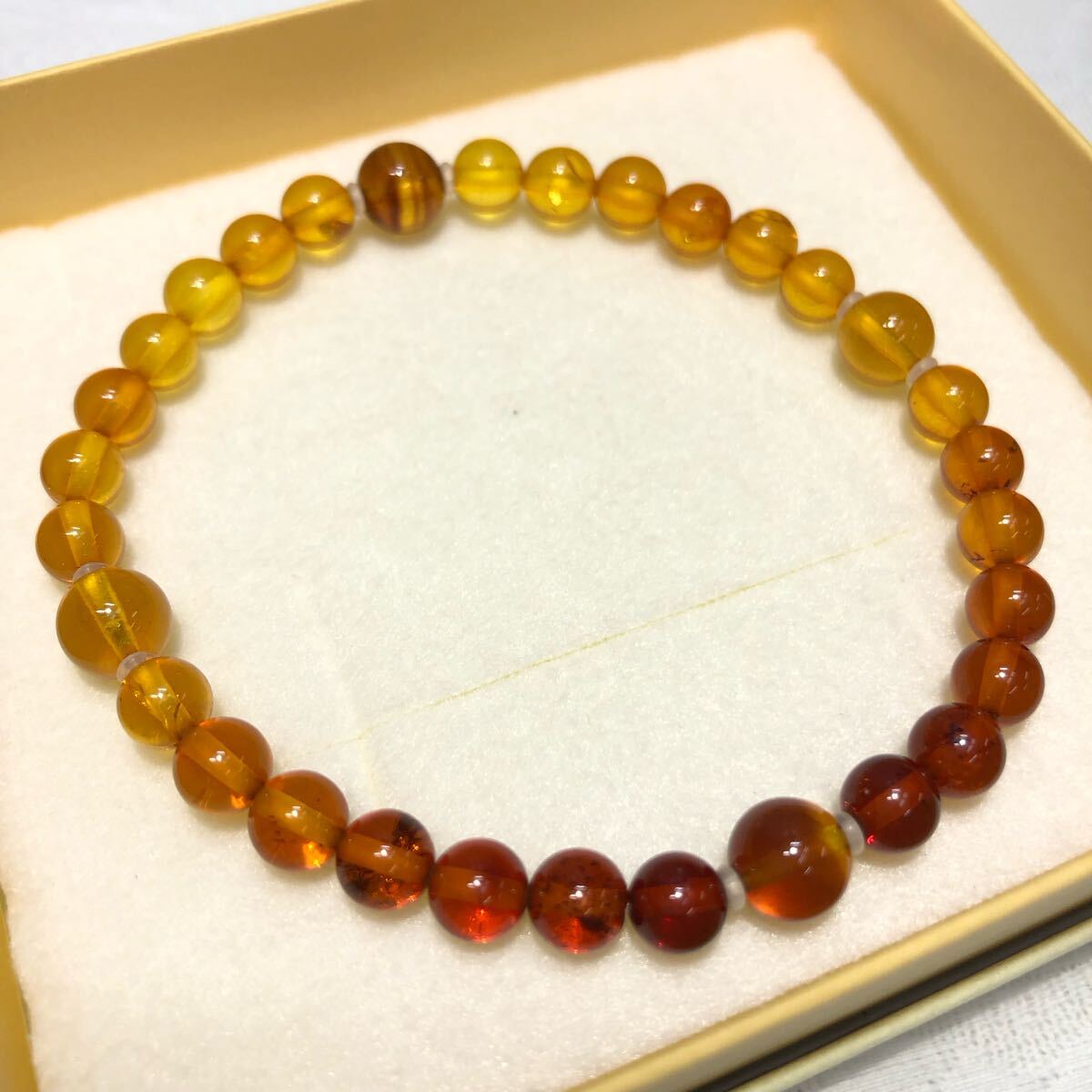 ◎久慈琥珀 琥珀ブレスレット 宝石 小粒 アクセサリー ユニ ◎久慈琥珀 琥珀ブレスレット 宝石 小粒 アクセサリー ユニ