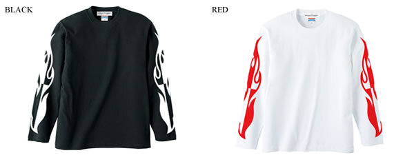 CHECKER FLAME L/S T-shirt BLACK XL/黒長袖tシャツロンtee炎フレームスファイヤーパターンハーレー袖プリントハーレーチョッパーバイク60s_画像2