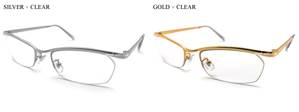 METAL NARROW HALF RIM SUNGLASS SILVER × CLEAR + очки кейс BLACK/ metal narrow половинчатая оправа солнцезащитные очки серебряный прозрачный неполная оправа