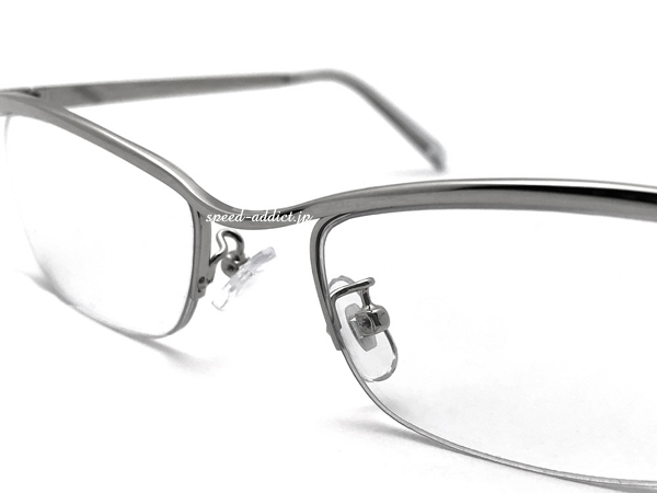 METAL NARROW HALF RIM SUNGLASS SILVER × CLEAR + очки кейс BLACK/ metal narrow половинчатая оправа солнцезащитные очки серебряный прозрачный неполная оправа