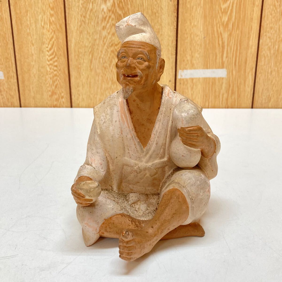 S ☆希少☆ 博多人形 はくせん 小島 興一 作 翁 無形文化財 伝統 S ☆希少☆ 博多人形 はくせん 小島 興一 作 翁 無形文化財 伝統