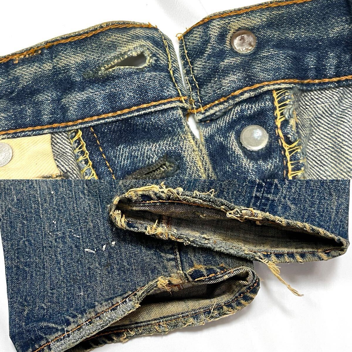 vintage levi's 501 BIG E オリジナル ダメージ ボロ ブリーチ vintage levi's 501 BIG E オリジナル ダメージ ボロ ブリーチ