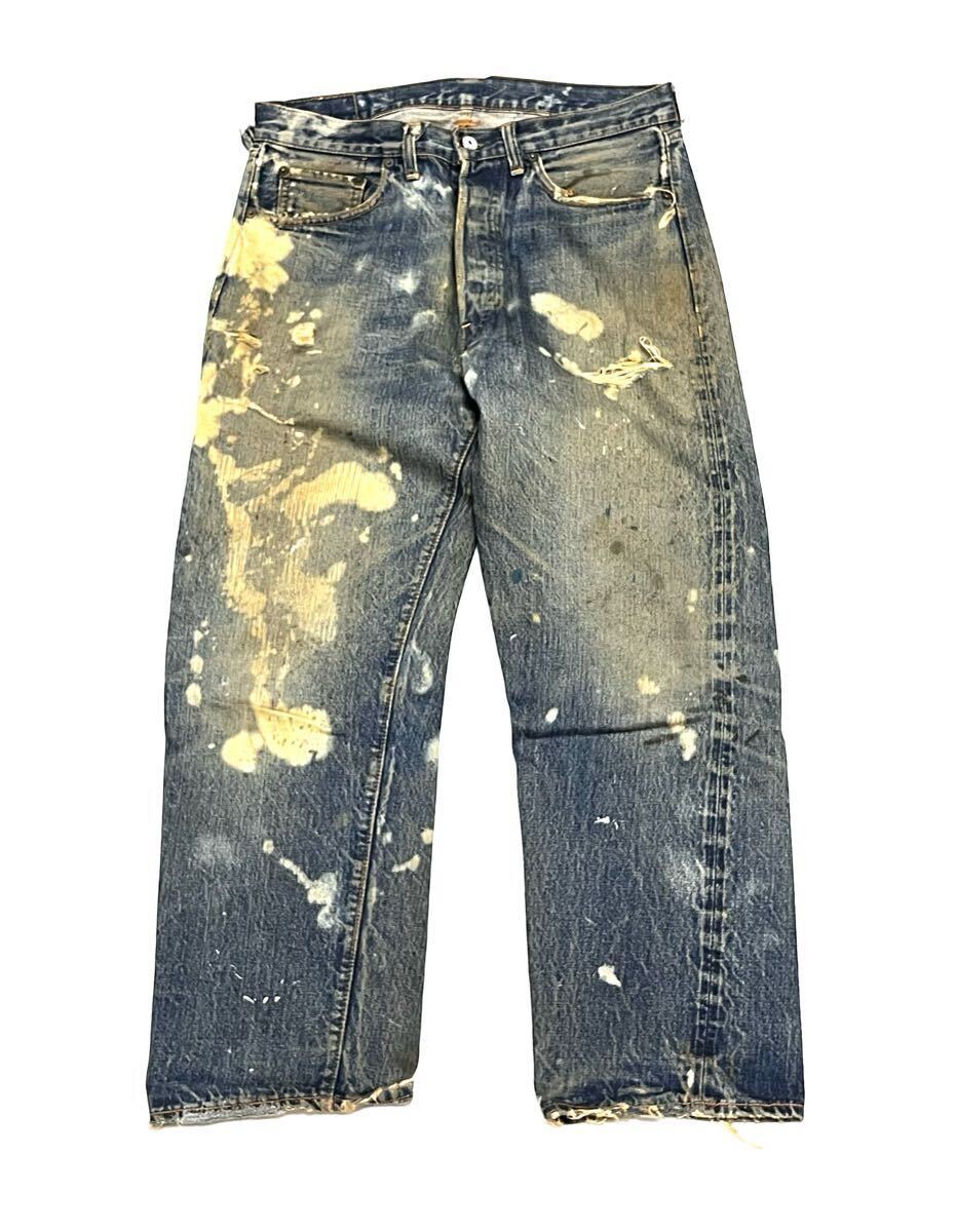 vintage levi's 501 BIG E オリジナル ダメージ ボロ ブリーチ vintage levi's 501 BIG E オリジナル ダメージ ボロ ブリーチ