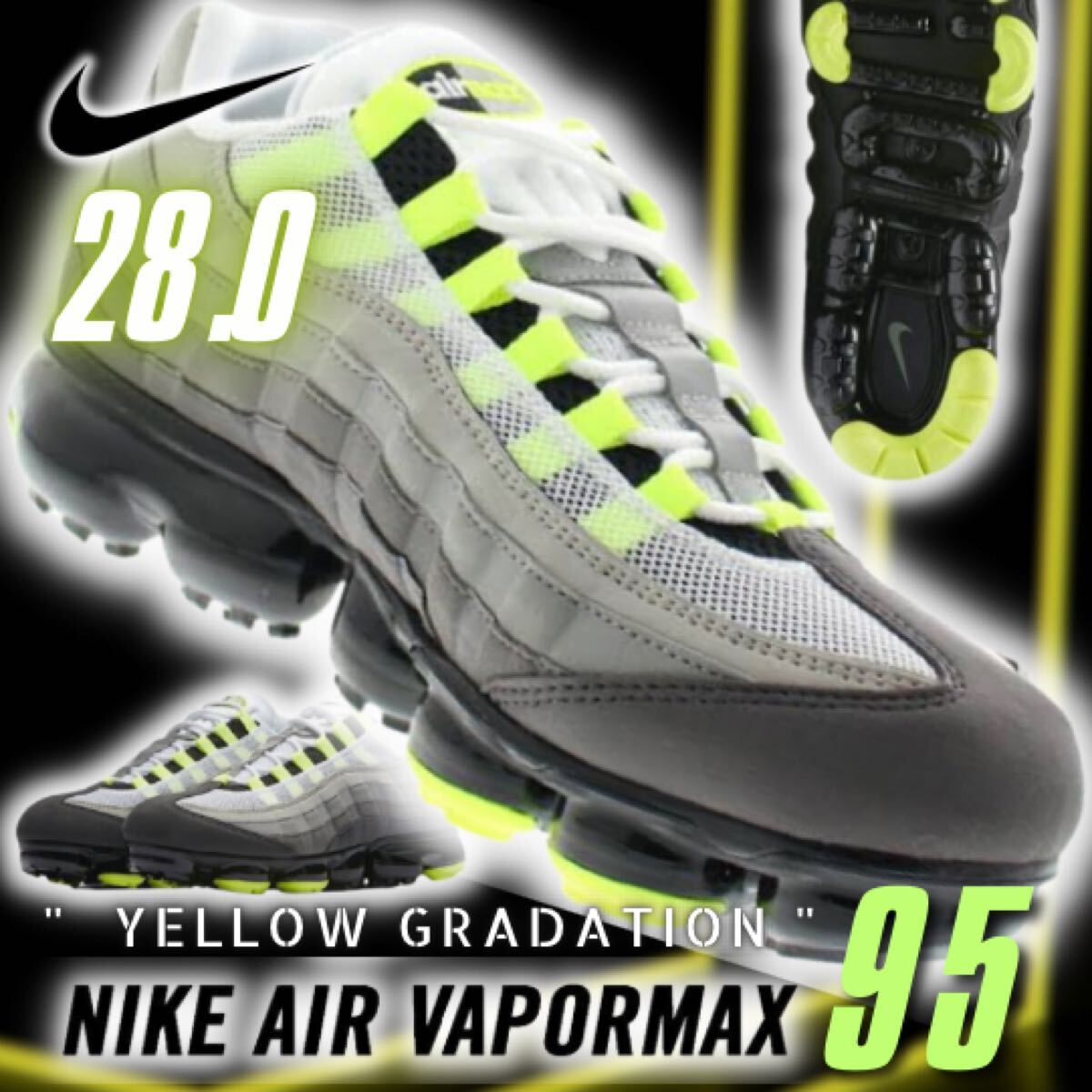 Yahoo!オークション - 28.0 NIKE AIRMAX VAPORMAX 95 28 BNY16 Yahoo!オークション - 28.0 NIKE AIRMAX VAPORMAX 95 28 BNY16