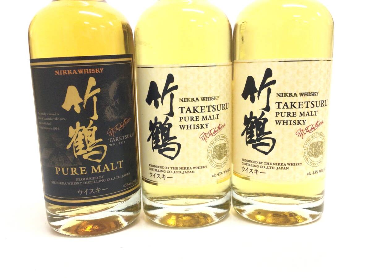 ウイスキー whisky ニッカ 竹鶴 ピュアモルト ミニボトル3本 ウイスキー whisky ニッカ 竹鶴 ピュアモルト ミニボトル3本