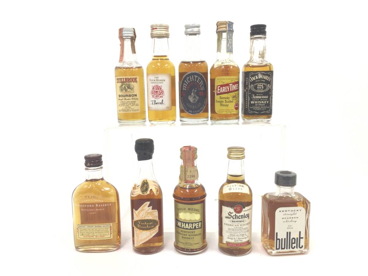 ウイスキー バーボン ミニボトル 10本セット 50ml 重量番号:10 ウイスキー バーボン ミニボトル 10本セット 50ml 重量番号:10