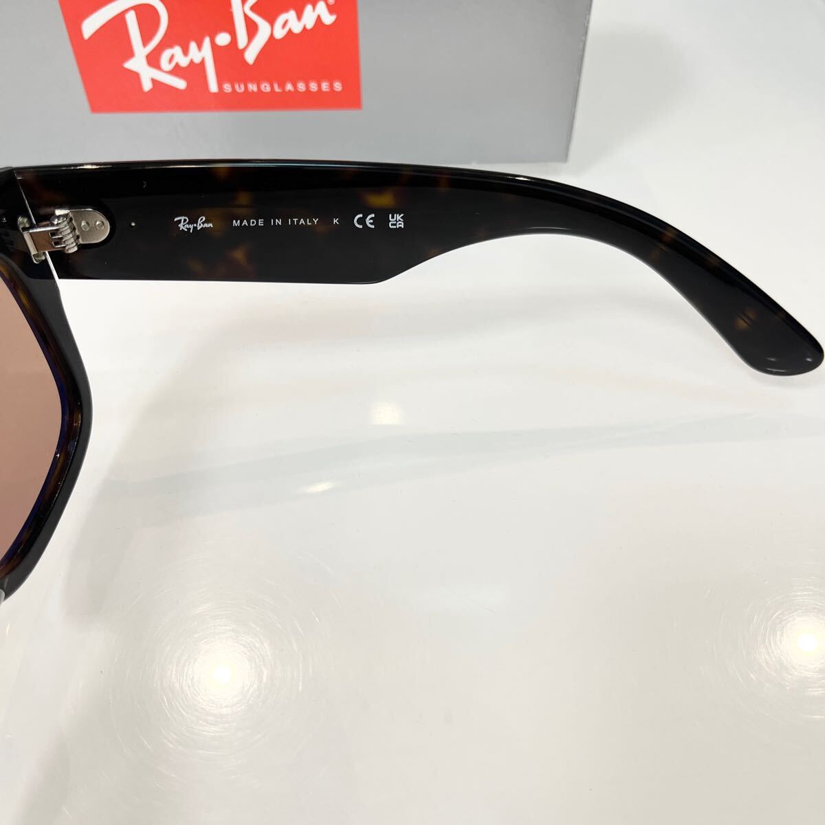 確実正規品！新色！即発！ライトカラー正規品RayBan MEGA WAYFARER RB0840SF 902/53レイバン メガウェイファーラー　HAVANA/BROWNアジアン_画像5