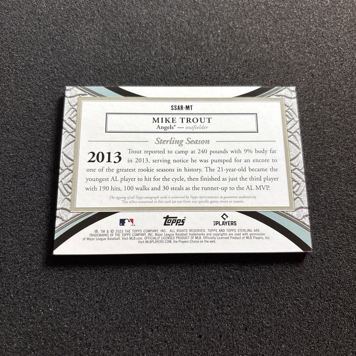 R01 Mike Trout 25/25枚限定 2023 Topps Sterling Auto オート R01 Mike Trout 25/25枚限定 2023 Topps Sterling Auto オート