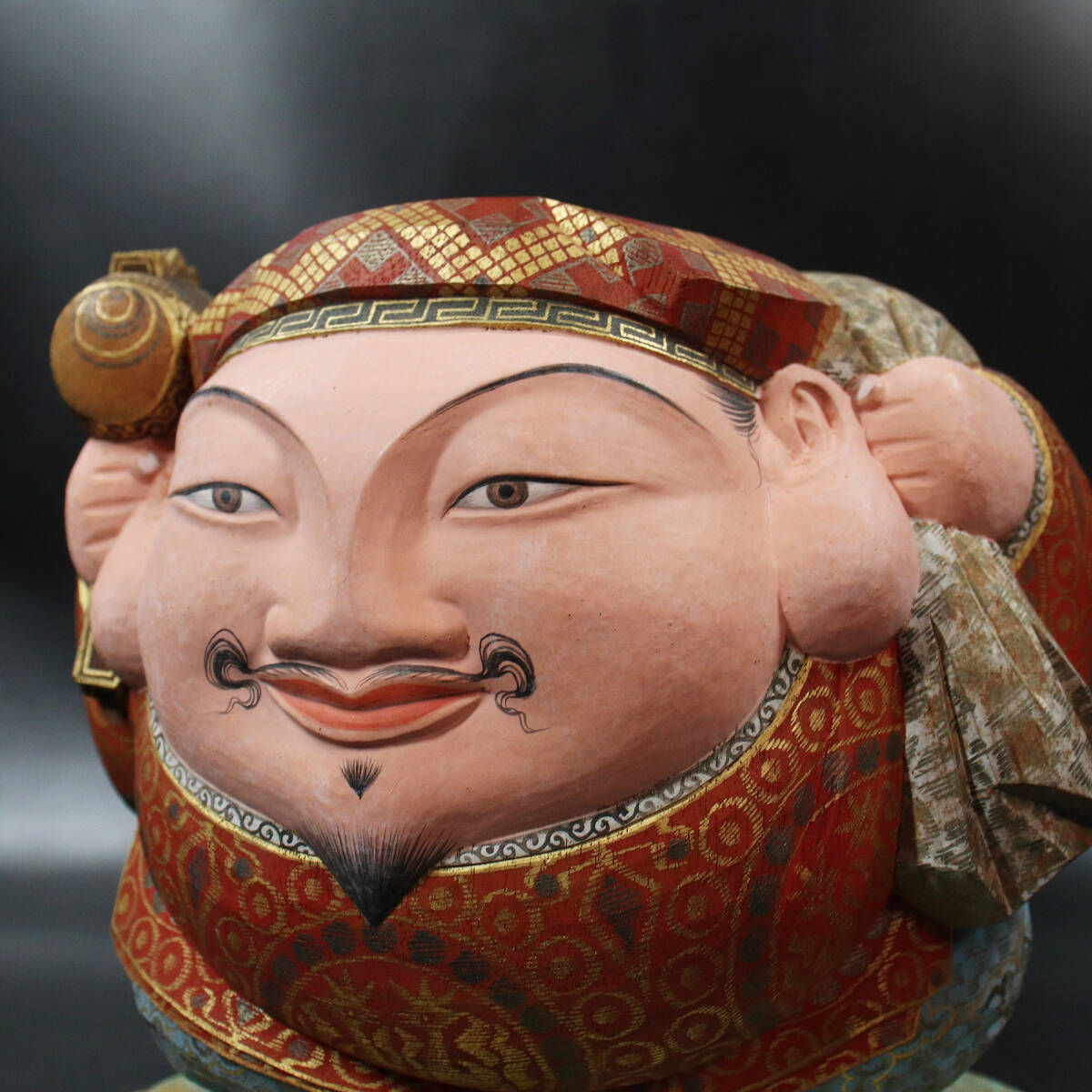 平櫛田中(文化勲章)』作/木彫 彩色 福聚大黒天尊像(識:平櫛 平櫛田中(文化勲章)』作/木彫 彩色 福聚大黒天尊像(識:平櫛